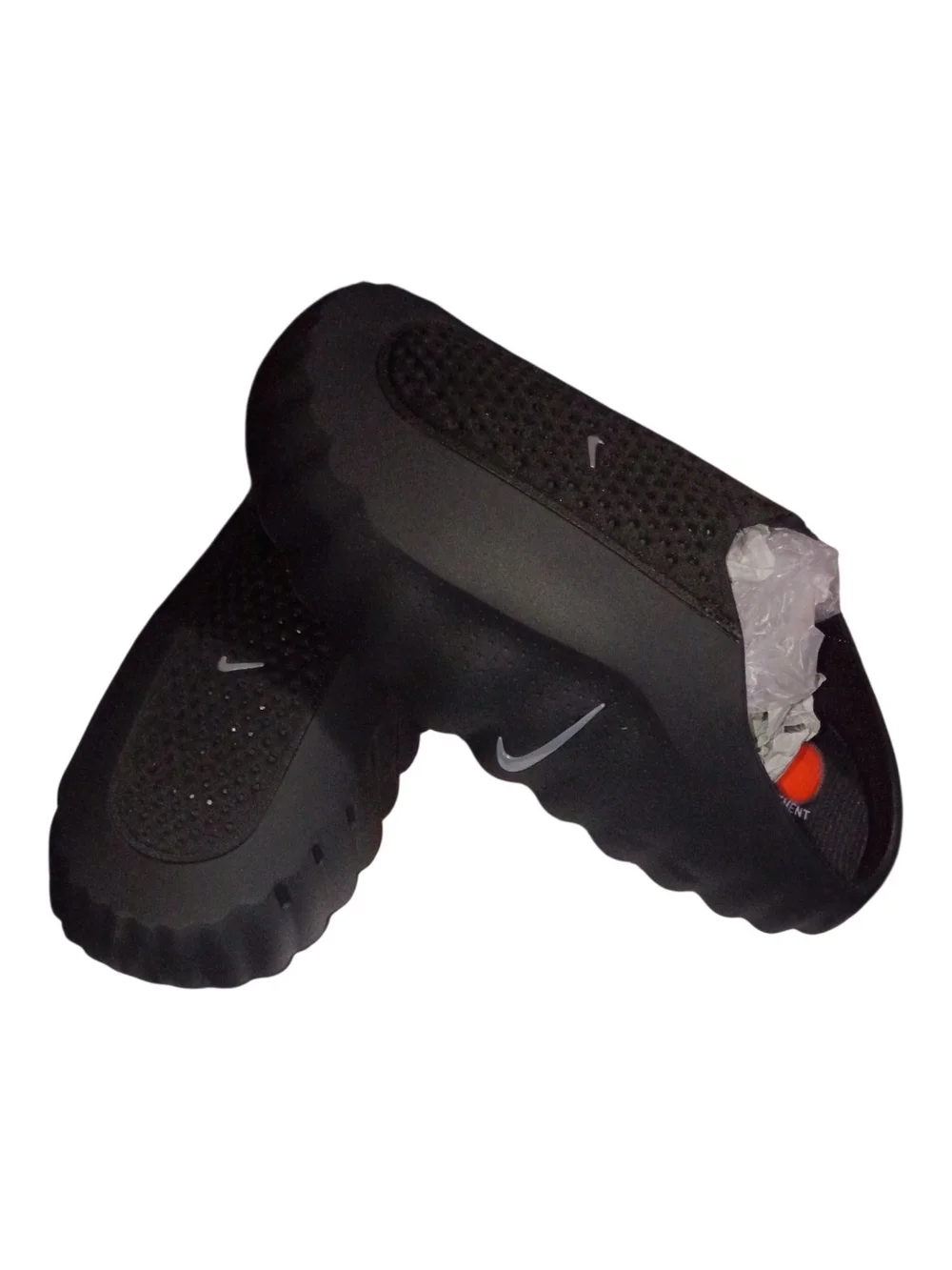 Nike Black Men's Slip-On Cushioned Mules